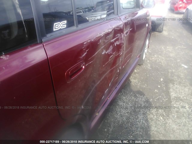 JTLKT324964110519 - 2006 TOYOTA SCION XB მუქწითელი ფოტო 6