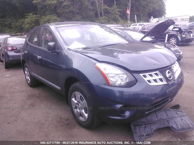 JN8AS5MV8EW704425 - 2014 NISSAN ROGUE SELECT S BLUE photo 1