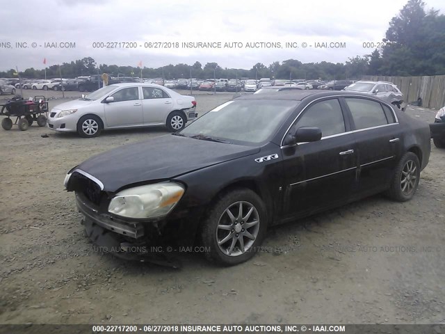 1G4HD57256U202311 - 2006 BUICK LUCERNE CXL BLACK photo 2