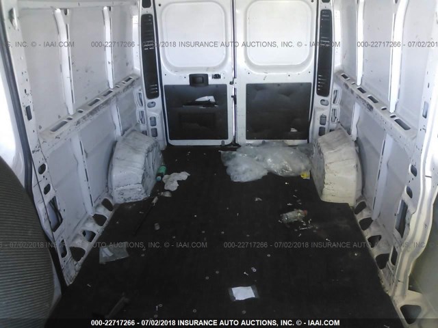 3C6TRVDG2FE506007 - 2015 RAM PROMASTER 2500 2500 HIGH WHITE photo 8