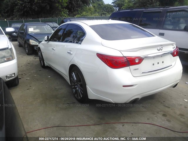 JN1FV7AR0GM451498 - 2016 INFINITI Q50 RED SPORT 400 WHITE photo 3