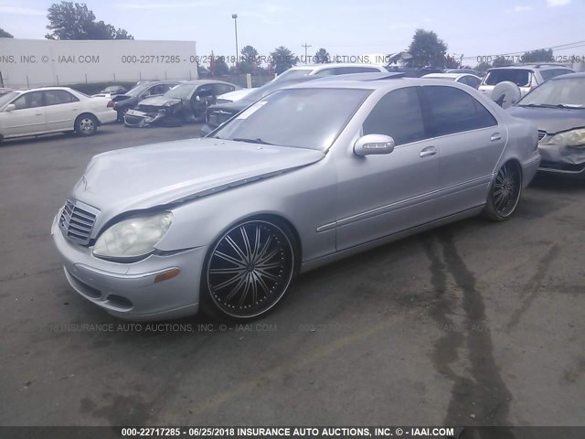 WDBNG70J74A390600 - 2004 MERCEDES-BENZ S 430 SILVER photo 2