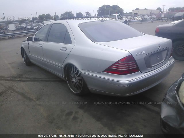 WDBNG70J74A390600 - 2004 MERCEDES-BENZ S 430 SILVER photo 3