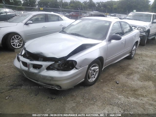 1G2NE52E75M228644 - 2005 PONTIAC GRAND AM SE SILVER photo 2