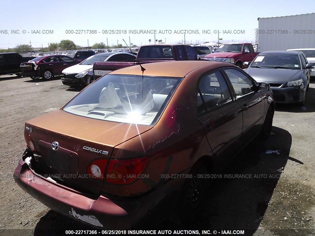 JTDBR32E330047021 - 2003 TOYOTA COROLLA CE/LE MAROON photo 4