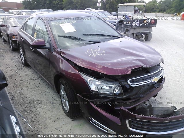 1G1PE5SB4G7154880 - 2016 CHEVROLET CRUZE LIMITED LT RED photo 1