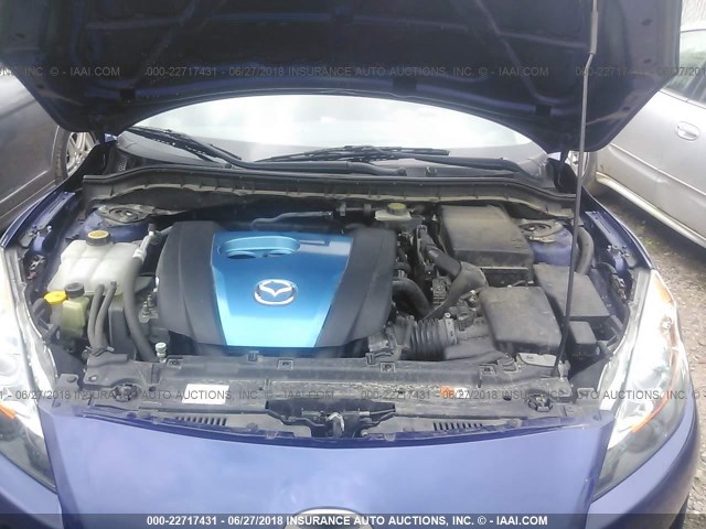 JM1BL1L74D1798288 - 2013 MAZDA 3 I BLUE photo 10