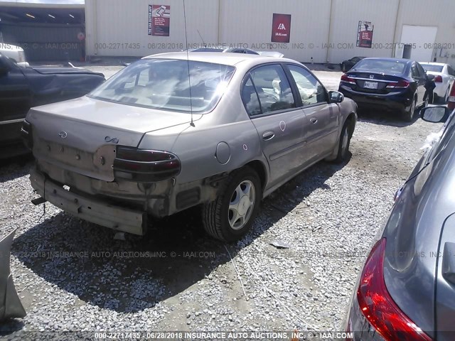 1G3NB52MXX6338266 - 1999 OLDSMOBILE CUTLASS GL ოქროსფერი ფოტო 4