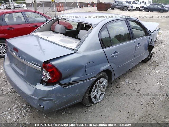 1G1ZS58N87F228228 - 2007 CHEVROLET MALIBU LS ლურჯი ფოტო 4