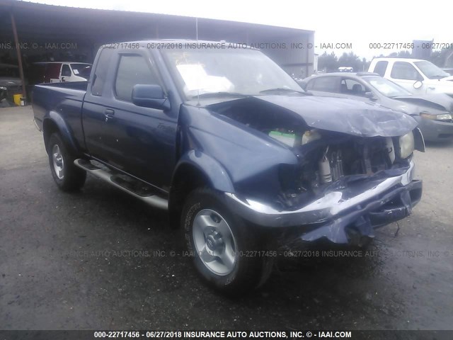 1N6ED26Y9YC391482 - 2000 NISSAN FRONTIER KING CAB XE/KING CAB SE BLUE photo 1