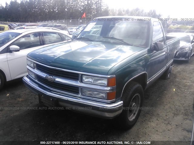 1GCGC24R2WE128133 - 1998 CHEVROLET GMT-400 C2500 GREEN photo 2