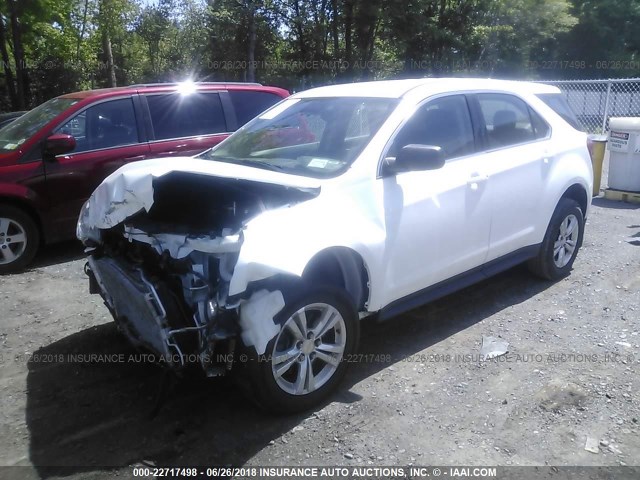 2GNALBEK4C1153465 - 2012 CHEVROLET EQUINOX LS WHITE photo 2