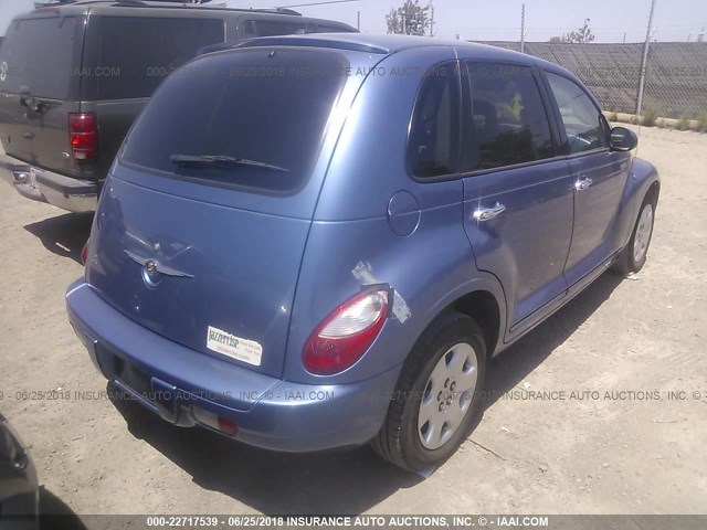 3A4FY58B36T290049 - 2006 CHRYSLER PT CRUISER TOURING BLUE photo 4