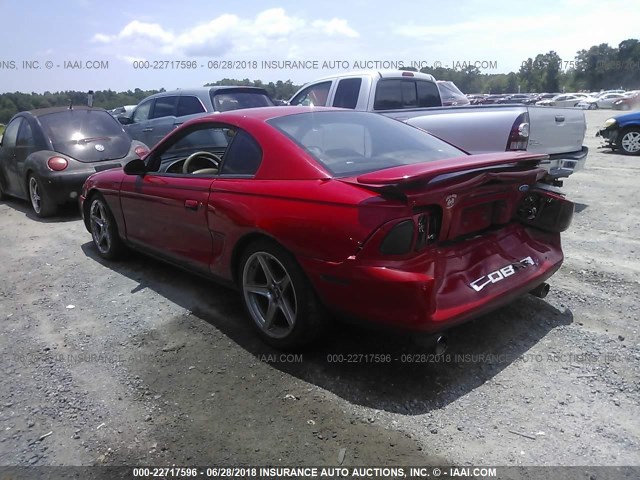 1FALP47V3VF118281 - 1997 FORD MUSTANG COBRA RED photo 3