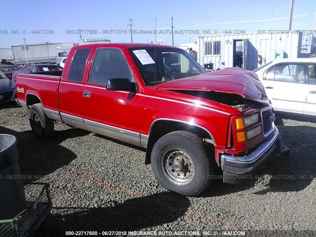 2GTEK19H1S1524554 - 1995 GMC SIERRA K1500 RED photo 1