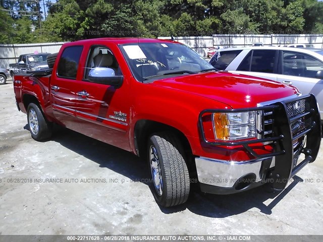 3GTP2VE70DG177824 - 2013 GMC SIERRA K1500 SLE RED photo 1