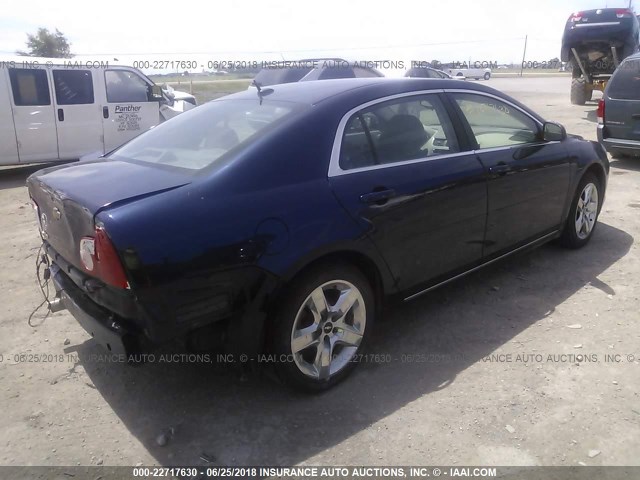 1G1ZC5EB3A4128449 - 2010 CHEVROLET MALIBU 1LT BLUE photo 4
