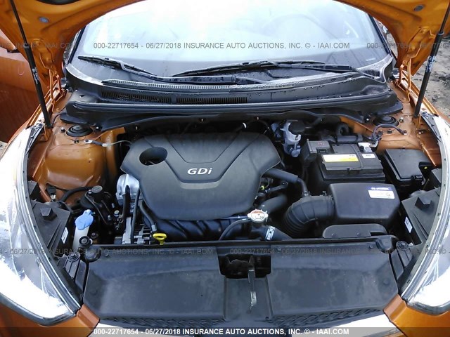 KMHTC6AD4GU280898 - 2016 HYUNDAI VELOSTER ORANGE photo 10