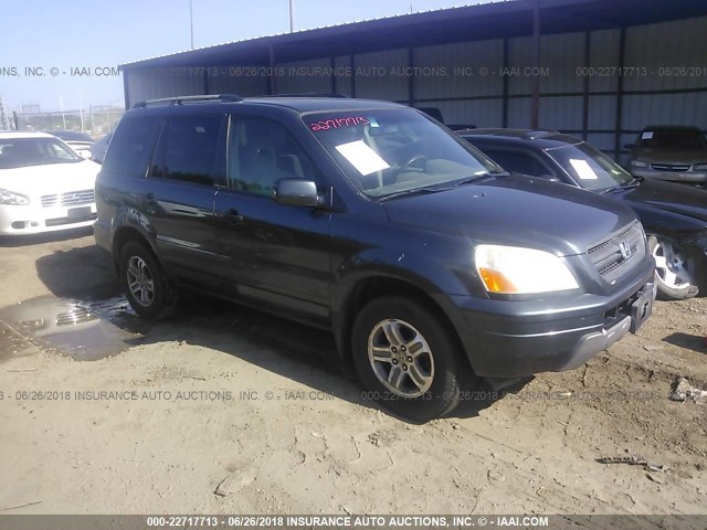 5FNYF18425B052267 - 2005 HONDA PILOT EX GRAY photo 1