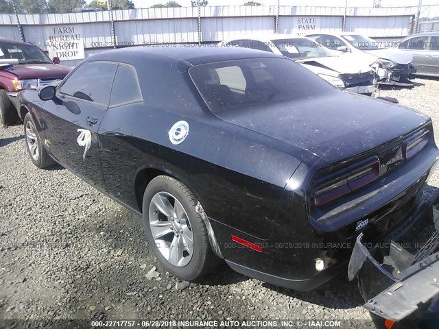 2C3CDZAGXGH326352 - 2016 DODGE CHALLENGER SXT BLACK photo 3