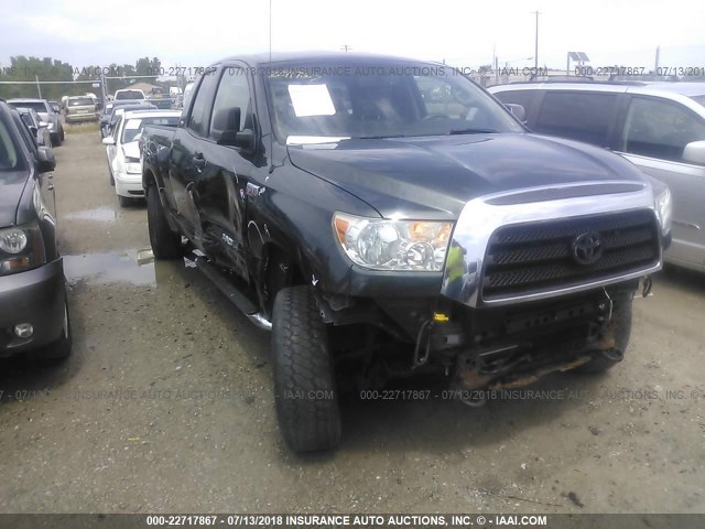 5TBBV54167S488610 - 2007 TOYOTA TUNDRA DOUBLE CAB SR5 GREEN photo 1