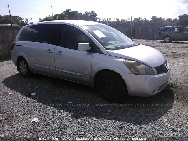 5N1BV28U24N325640 - 2004 NISSAN QUEST S/SE/SL SILVER photo 1