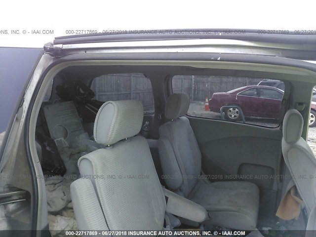 5N1BV28U24N325640 - 2004 NISSAN QUEST S/SE/SL SILVER photo 8