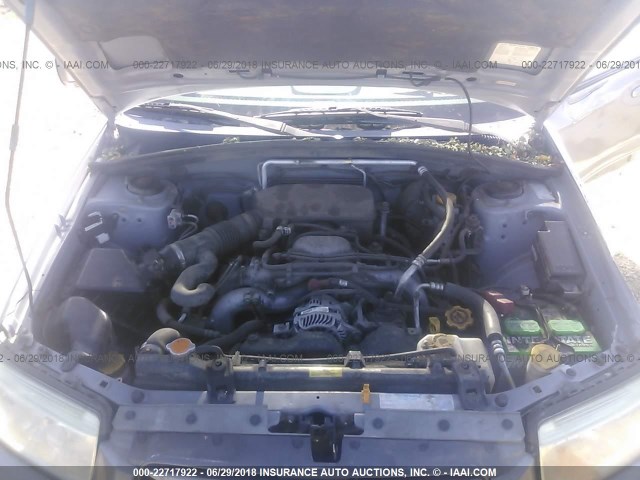 JF1SG67636H735833 - 2006 SUBARU FORESTER 2.5X LL BEAN GRAY photo 10