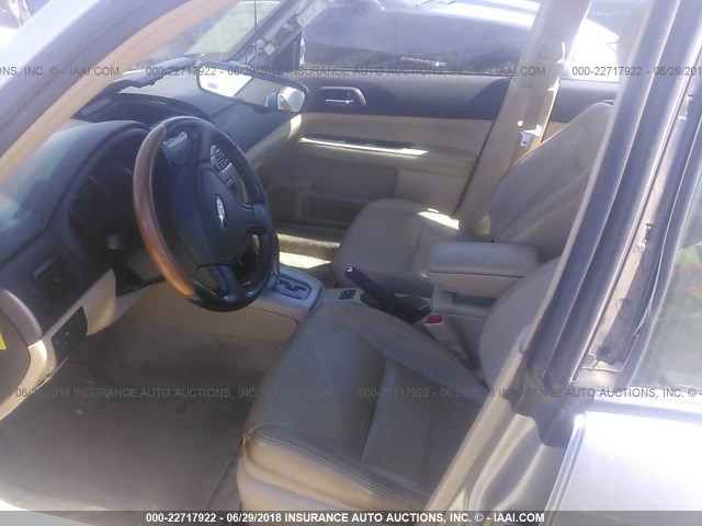 JF1SG67636H735833 - 2006 SUBARU FORESTER 2.5X LL BEAN GRAY photo 5