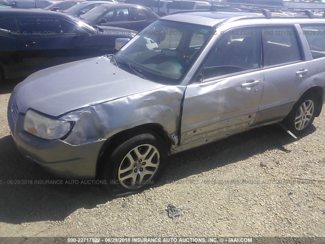 JF1SG67636H735833 - 2006 SUBARU FORESTER 2.5X LL BEAN GRAY photo 6