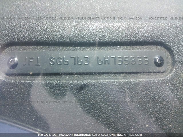 JF1SG67636H735833 - 2006 SUBARU FORESTER 2.5X LL BEAN GRAY photo 9