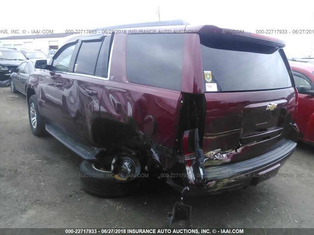 1GNSCBKC6HR347690 - 2017 CHEVROLET TAHOE C1500 LT BURGUNDY photo 3