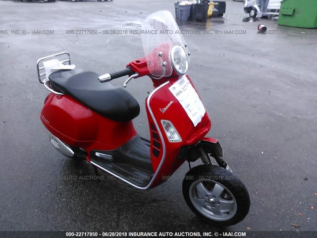 ZAPM459L975003474 - 2007 VESPA GTS 250 RED photo 1