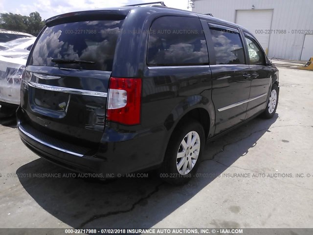 2C4RC1BGXER386776 - 2014 CHRYSLER TOWN & COUNTRY TOURING GRAY photo 4