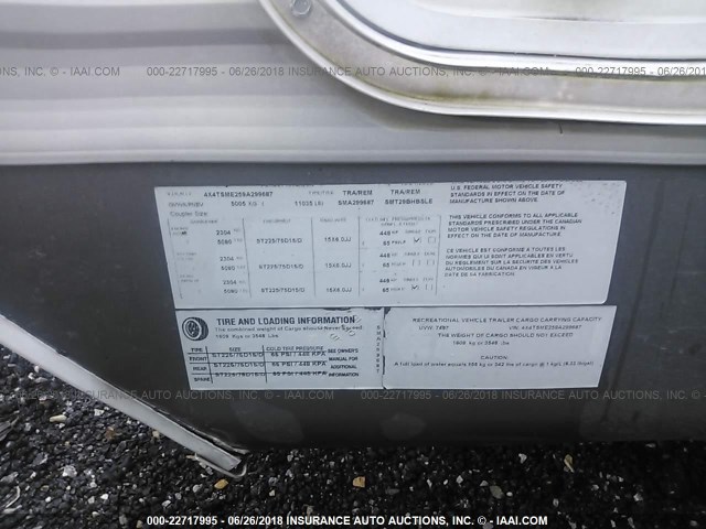 4X4TSME259A299687 - 2009 FOREST RIVER SALEM  白色 照片 9