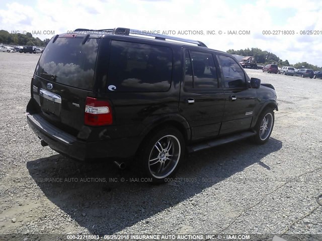 1FMFU19577LA11889 - 2007 FORD EXPEDITION LIMITED BLACK photo 4