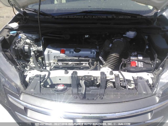 5J6RM4H71EL026983 - 2014 HONDA CR-V EXL WHITE photo 10