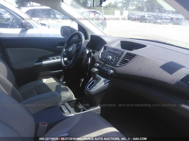 5J6RM4H71EL026983 - 2014 HONDA CR-V EXL WHITE photo 5
