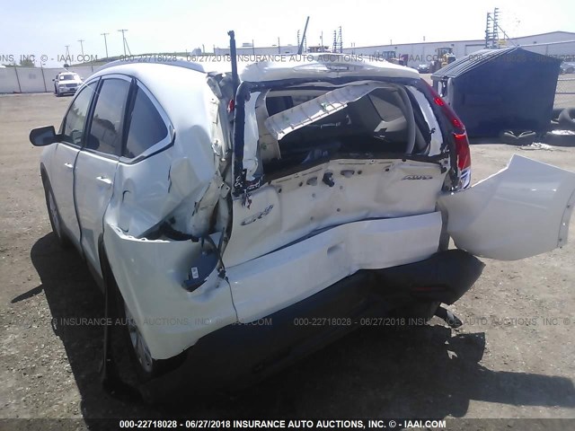 5J6RM4H71EL026983 - 2014 HONDA CR-V EXL WHITE photo 6