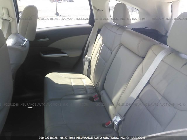 5J6RM4H71EL026983 - 2014 HONDA CR-V EXL WHITE photo 8
