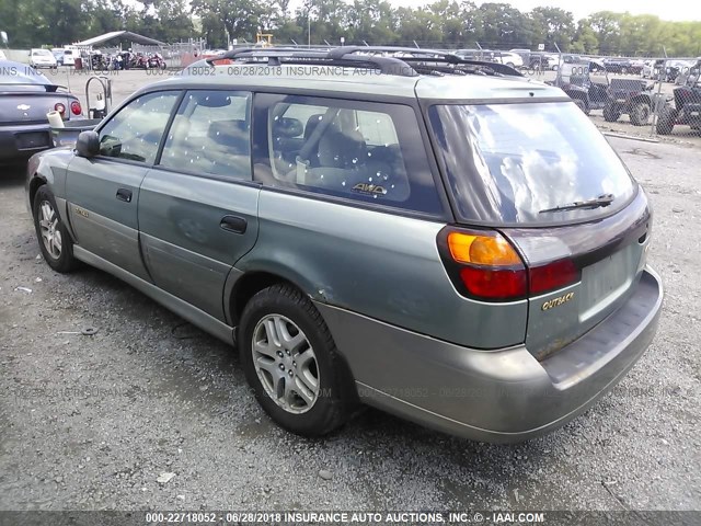 4S3BH675737618868 - 2003 SUBARU LEGACY OUTBACK AWP 绿色 照片 3