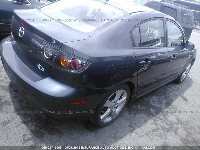 JM1BK323351275097 - 2005 MAZDA 3 S GRAY photo 4