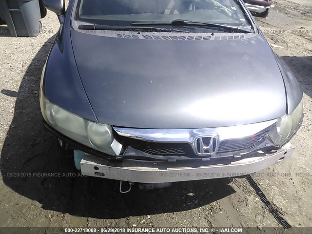 2HGFA16569H344569 - 2009 HONDA CIVIC LX Açıq mavi foto 6