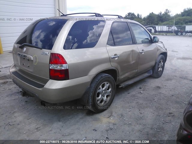 2HNYD18612H527107 - 2002 ACURA MDX TOURING GOLD photo 4