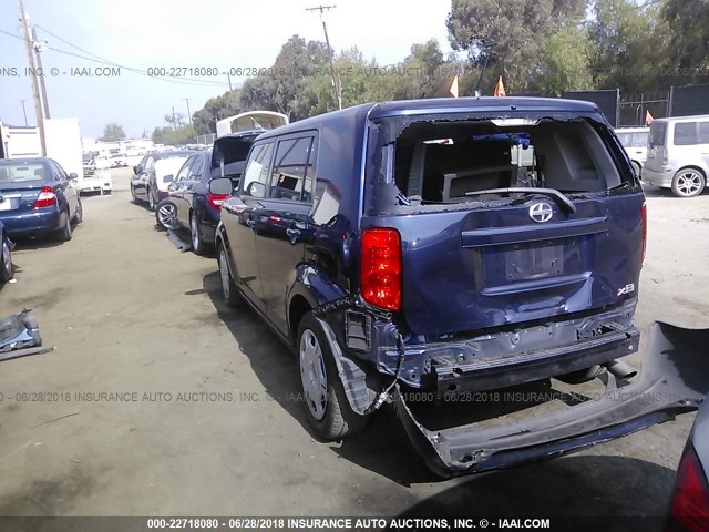 JTLKE50E081013733 - 2008 TOYOTA SCION XB ლურჯი ფოტო 3