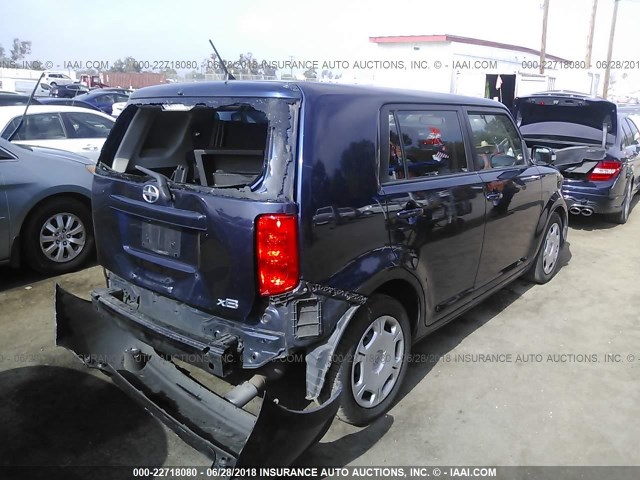 JTLKE50E081013733 - 2008 TOYOTA SCION XB ლურჯი ფოტო 4