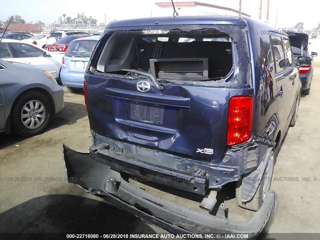 JTLKE50E081013733 - 2008 TOYOTA SCION XB ლურჯი ფოტო 6