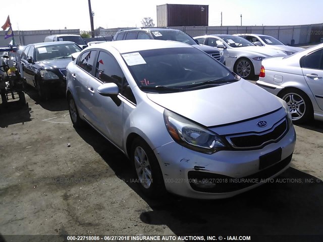 KNADN4A34D6120340 - 2013 KIA RIO EX/SX SILVER photo 1