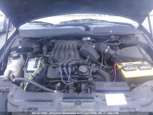 1FAFP52UX3A244858 - 2003 FORD TAURUS LX BLACK photo 10