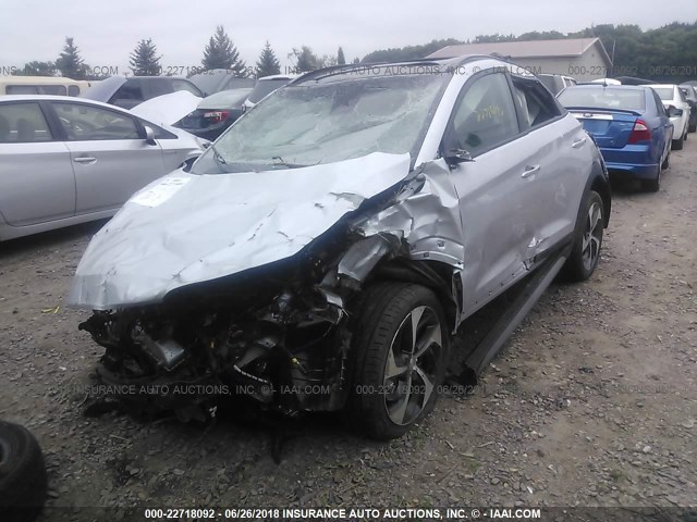 KM8J3CA29JU678152 - 2018 HYUNDAI TUCSON LIMITED/SPORT AND ECO/SE SILVER photo 2